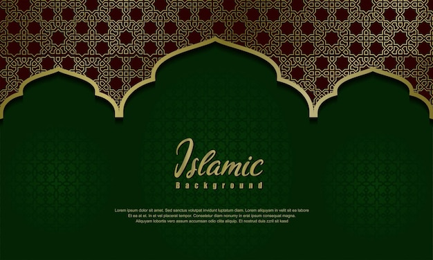 Arabic elegant luxury ornamental islamic background with islamic pattern decorative ornament