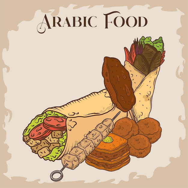 Arabic food menu