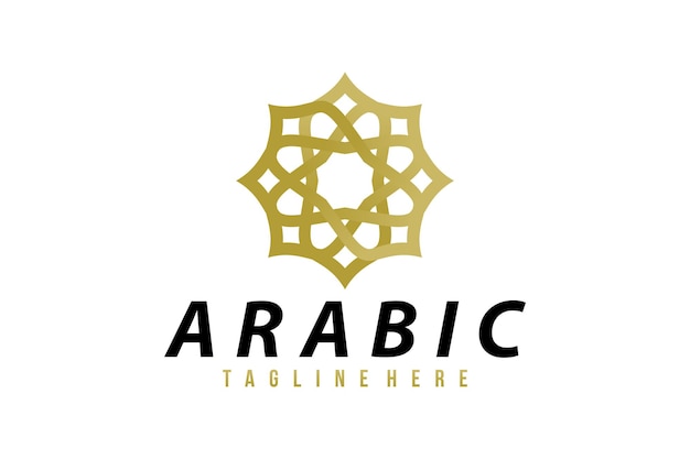 Arabic logo icon vector isolated