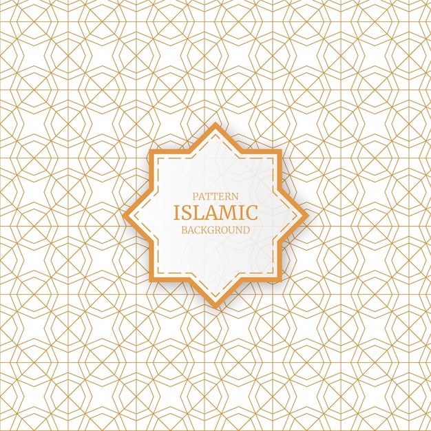 Arabic Ornamental Islamic Seamless Pattern Background