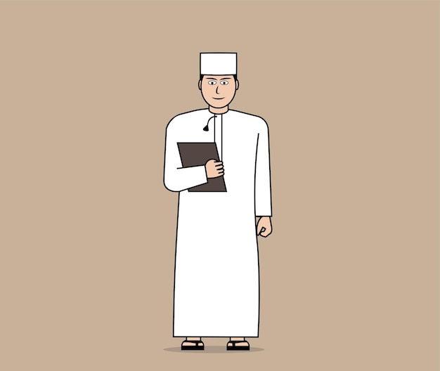 Arabic student Character from Oman