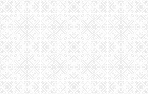 Arabic Style Pattern on White Background Monochrome Thin Straight Lines Pattern Islamic Vector