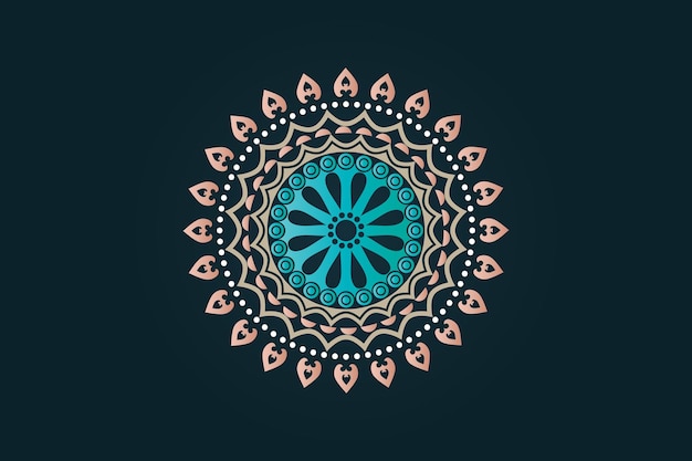 Arabic stylish ethnic arabesque style mandala pattern background design template