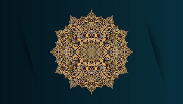 Arabic stylish ethnic arabesque style mandala pattern background design template