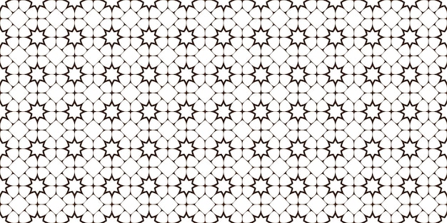 Arabic traditional seamless pattern with stars, line geometric ornament. Great design for fabric,textile,cover, wallpaper,background