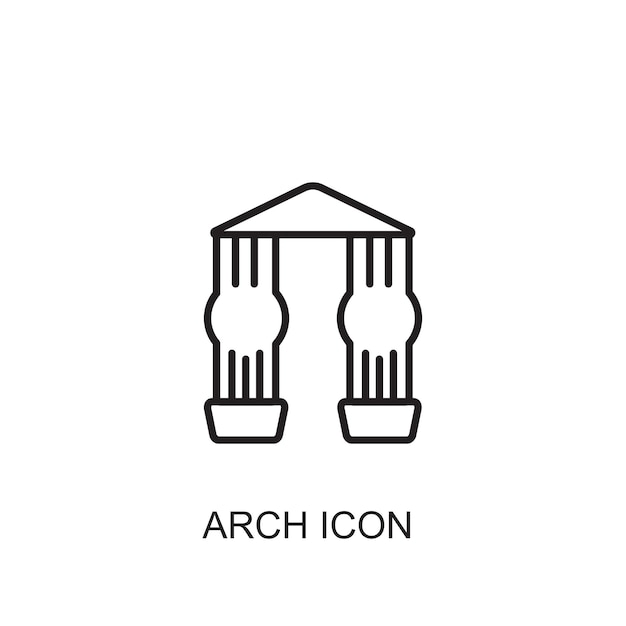 Arch vector icon icon