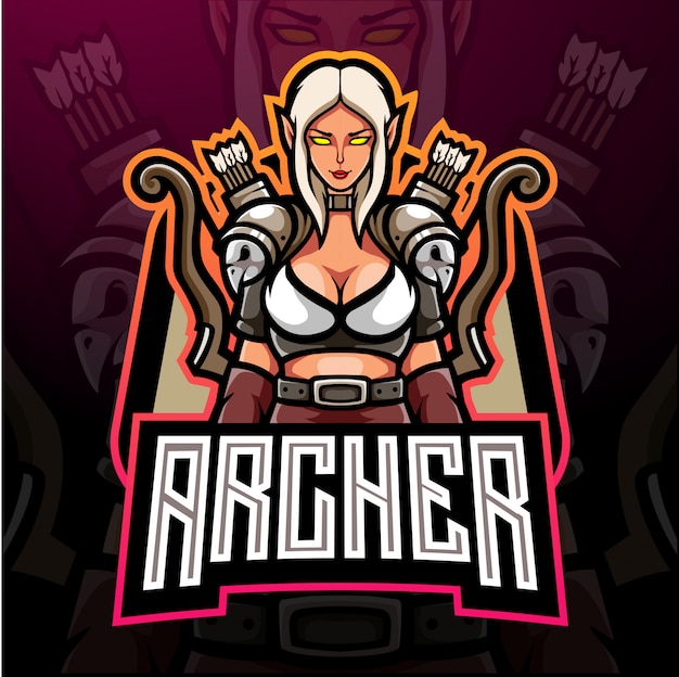 Archer esport logo esport logo mascot design