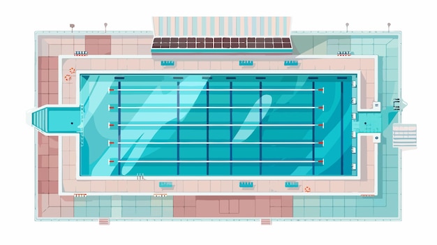 Vector architectural element top view public sports