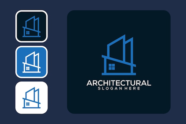 architectural logo design or building with home logo design