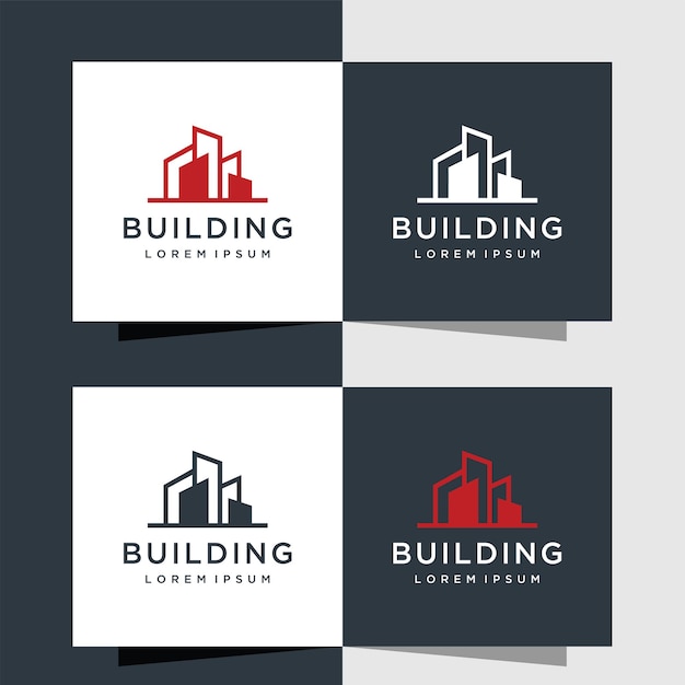 Architecture building real estate logo design symbol