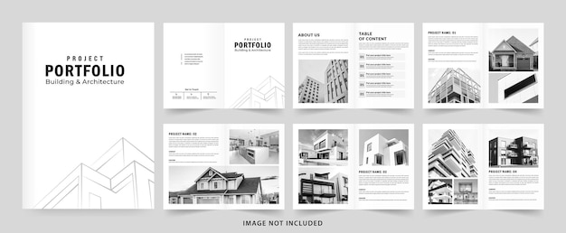 Architecture or Interior portfolio template design