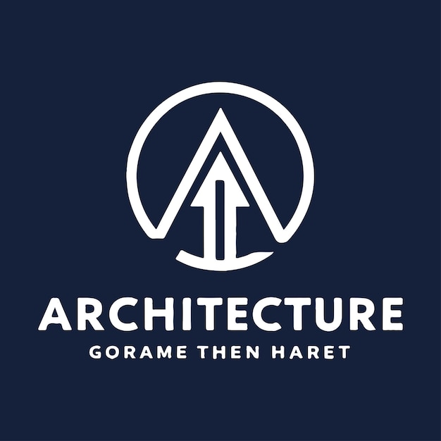 Architecture logo design building construction real estate house