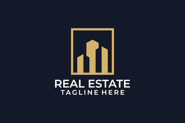 Architecture real estate building logo vector design