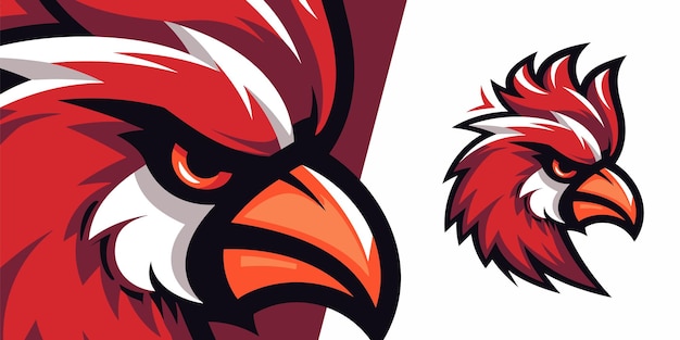 ardinal Mascot Logo Design Embodying Modernity for Sports Esports Badges Emblems and Tees