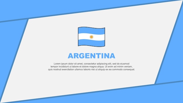 Argentina Flag Abstract Background Design Template Argentina Independence Day Banner Cartoon Vector Illustration Argentina Cartoon