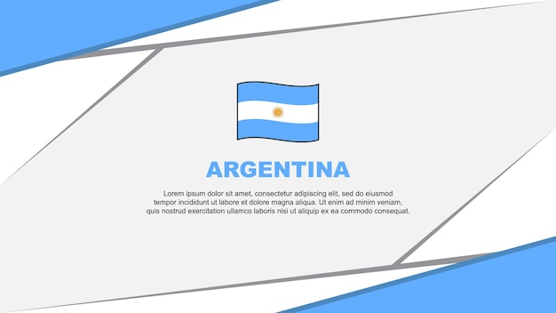 Argentina Flag Abstract Background Design Template Argentina Independence Day Banner Cartoon Vector Illustration Argentina Design