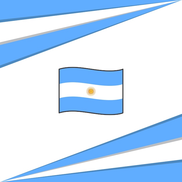 Argentina Flag Abstract Background Design Template Argentina Independence Day Banner Social Media Post Argentina Banner