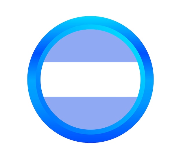 Argentine flag illustrated