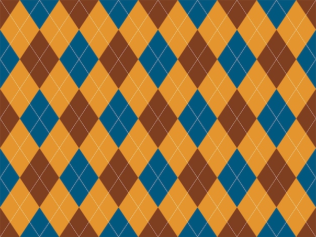 Argyle pattern seamless. Fabric texture background. Classic argill vector ornament.