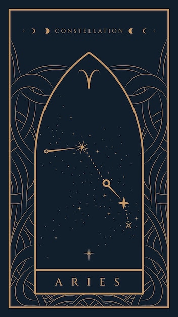 Aries Constellation Zodiac Illustration