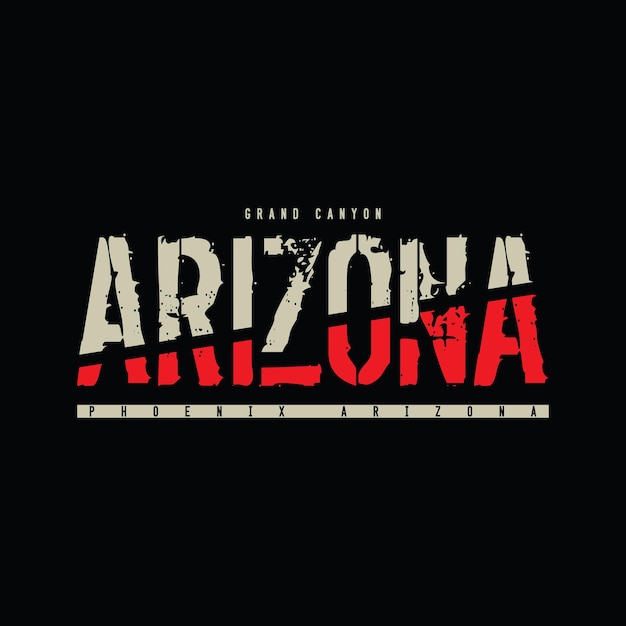 Arizona typography vector t shirt design illustration