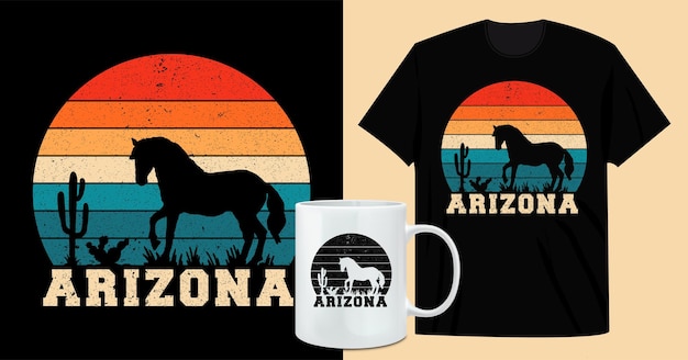 Arizona vintage T shirt and coffee mug design