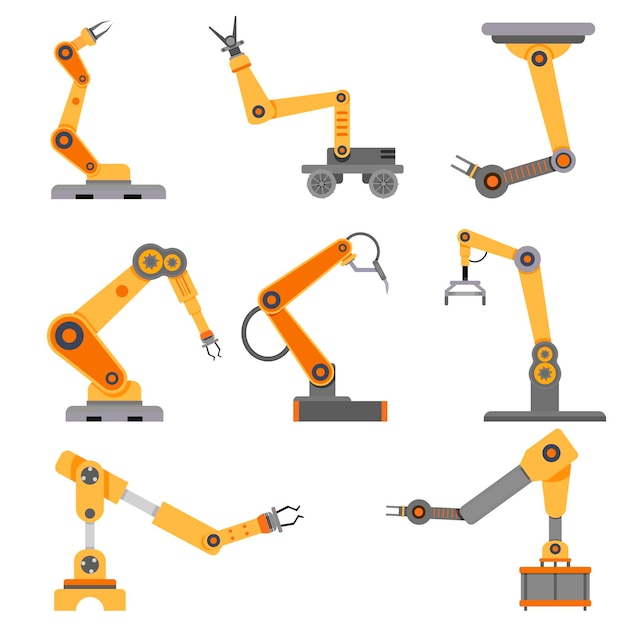 Arm robots collection for industrial conveyor Robotic automated