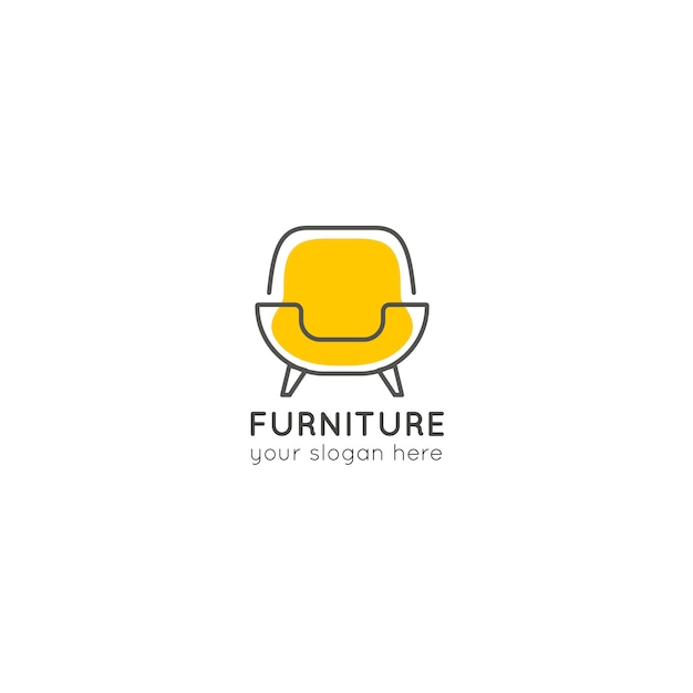 Armchair furniture business company logo