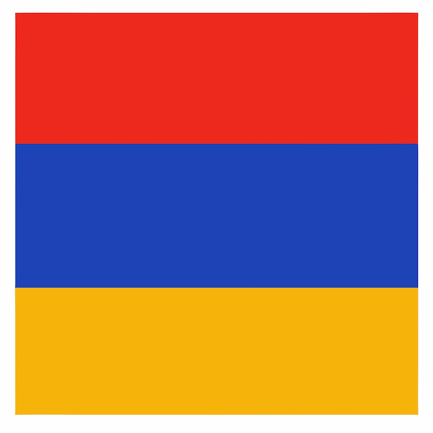 Armenia flag illustration on white background