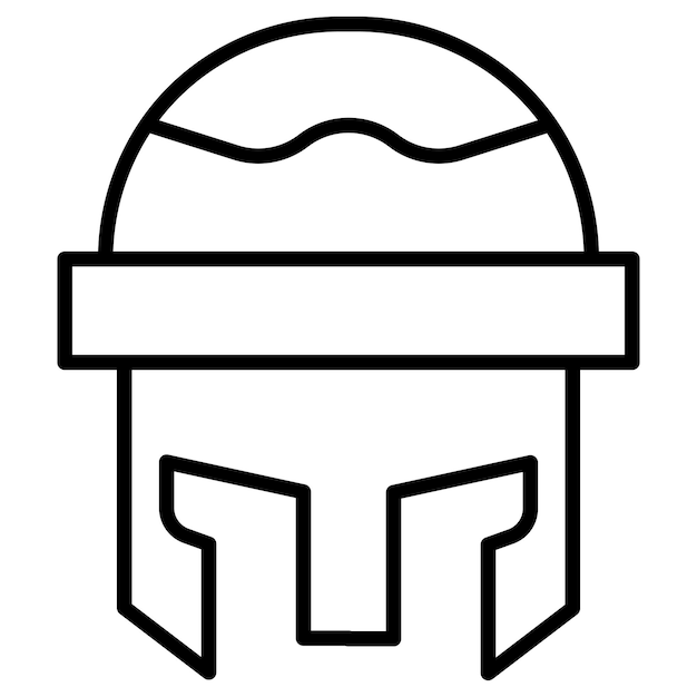 Vector armor helmet vector illustration