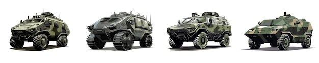 Armored personnel carrier Vector illustration