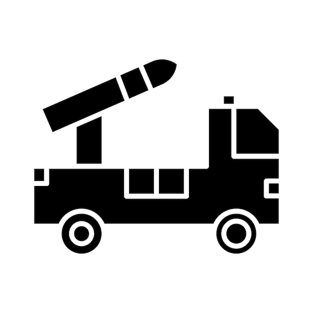 Army Artillery Vector Illustration Style