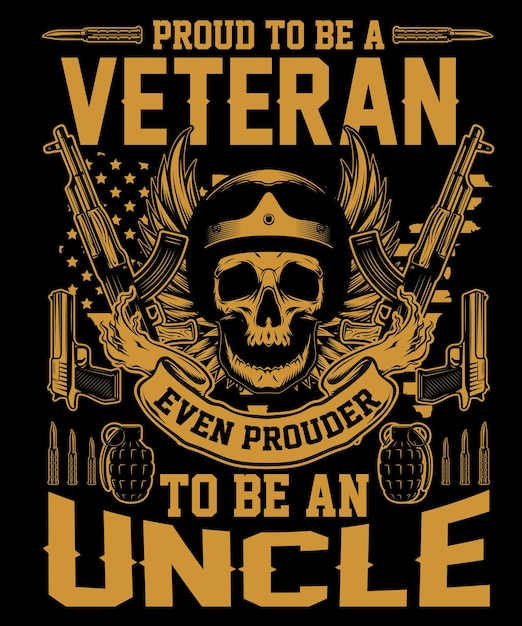 ARMY VETERAN TSHIRT DESIGN VECTOR FILES READY