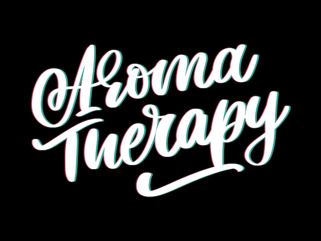 Aroma therapy letter for luxury lifestyle . Alternative medicine. Healthy lifestyle concept. Organic sign.