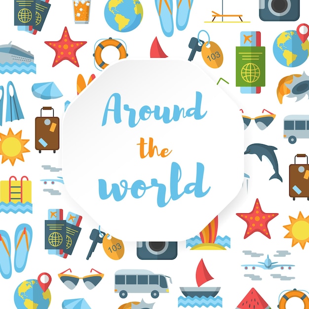 Around the World flat pattern