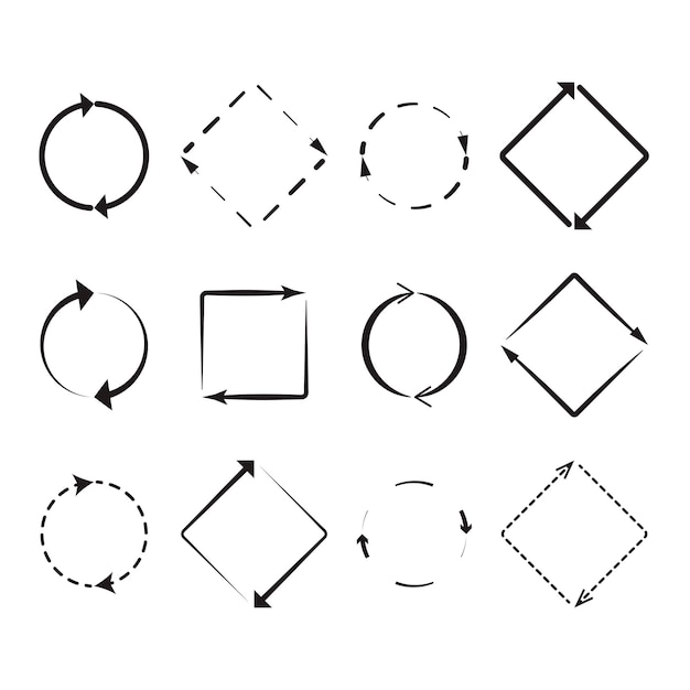 Arrow around set update and exchange