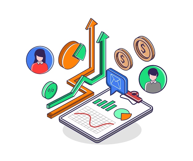 Arrow data analysis of investment business cooperation results