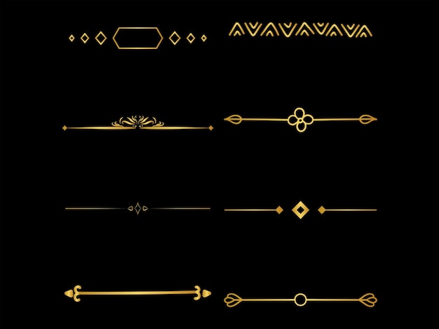 Arrow golden arrow vector design