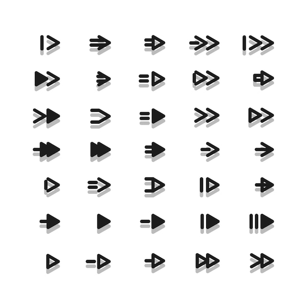 Arrow icon set vector for your design