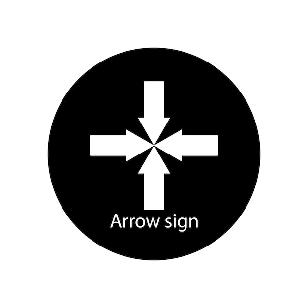 arrow icon vector template illustration logo design