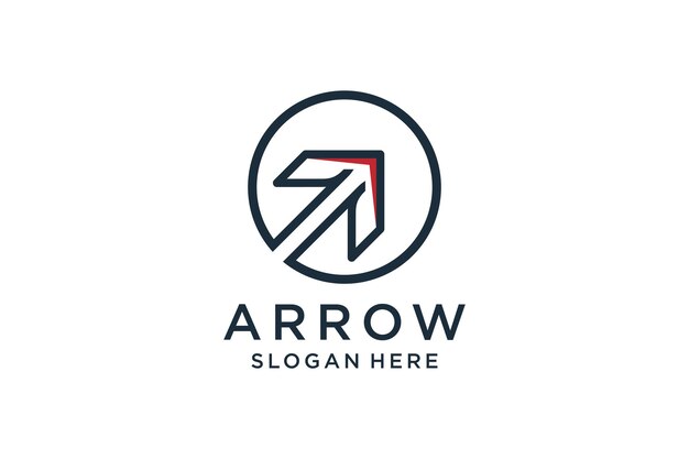 Arrow logo vector with modern concept creative design