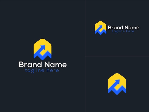 Arrow mark logo design - brand logo design