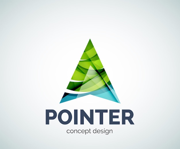 Arrow pointer logo business branding icon