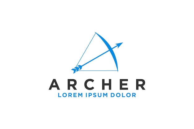 Arrows archers logo design modern company identity sagittarius zodiac icon symbol