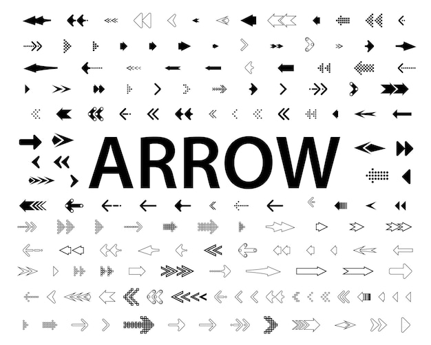 Vector arrows vector collection with elegant style and black color arrow arrows vector collection