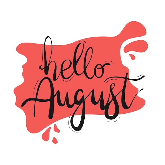 Art of the August month with a bright smear of paint