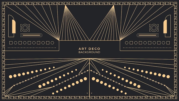 Vector art deco background