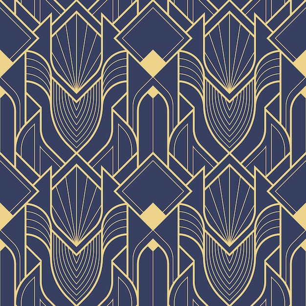 Art deco geometric abstract pattern 