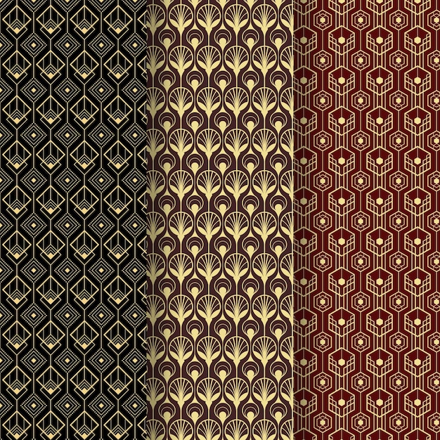 Art deco pattern collection