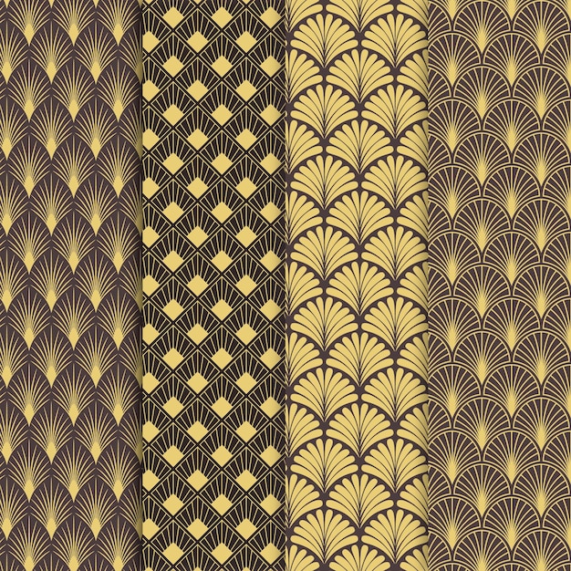 Art deco pattern collection